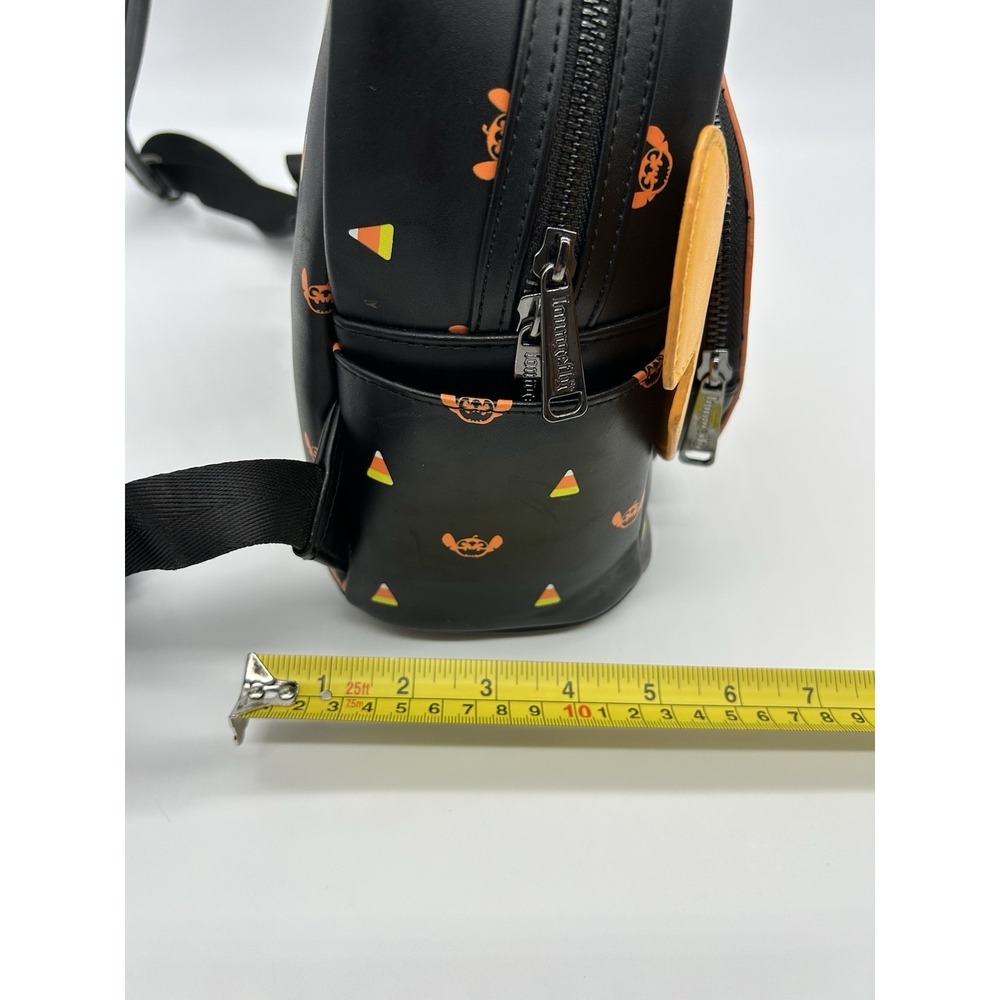Disney Loungefly Boxlunch Exclusive Stitch Jack-o'-Lantern Pumpkin Mini Backpack - Picture 13 of 13